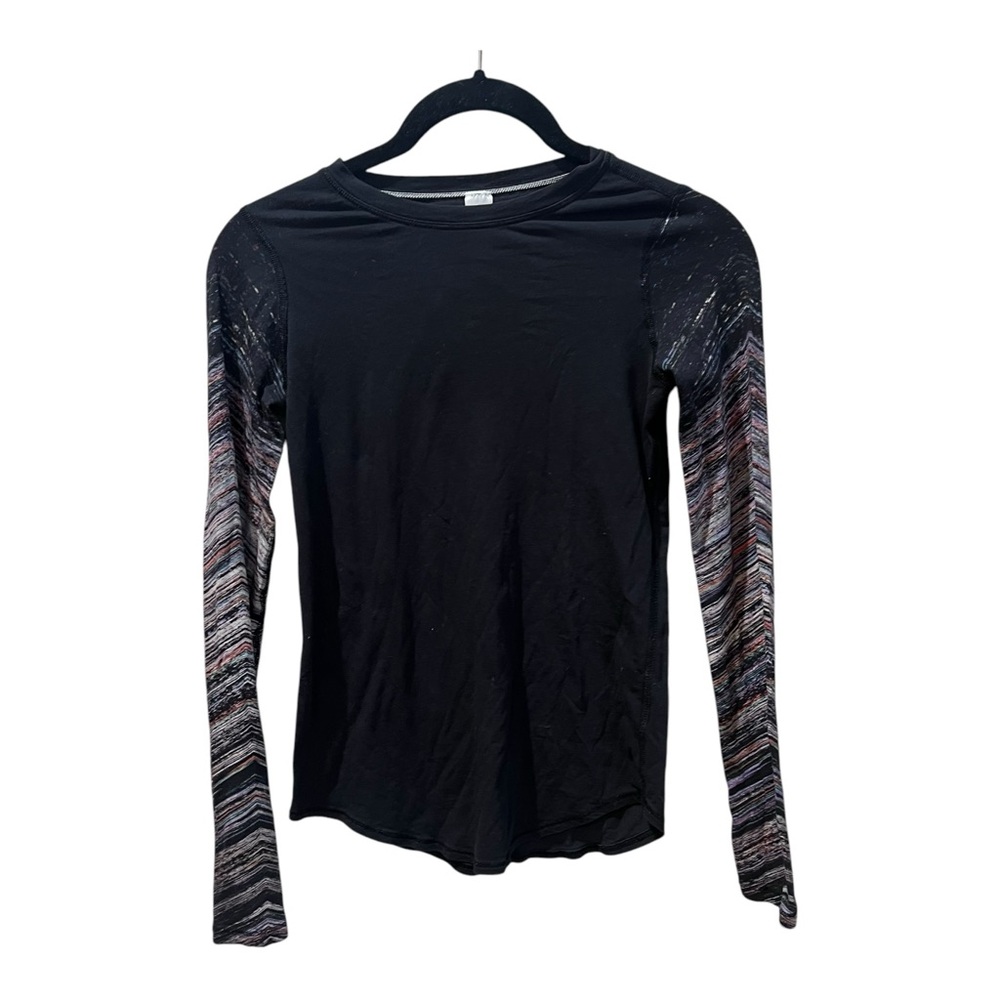 Inviva by Lululemon Girls Baselayer/ Tech Top Long‎ Sleeve Black Size 8